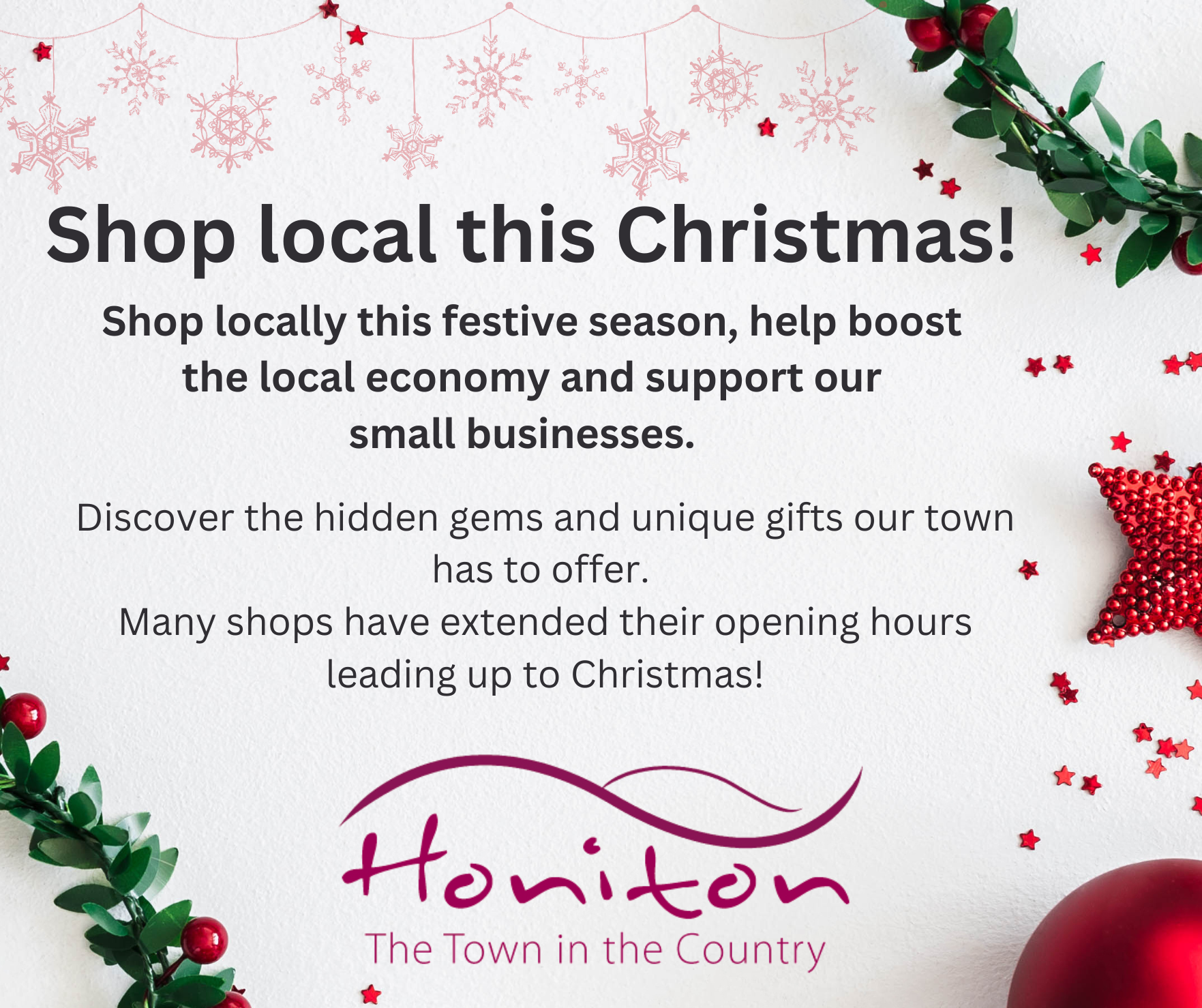 Shop local this Christmas!