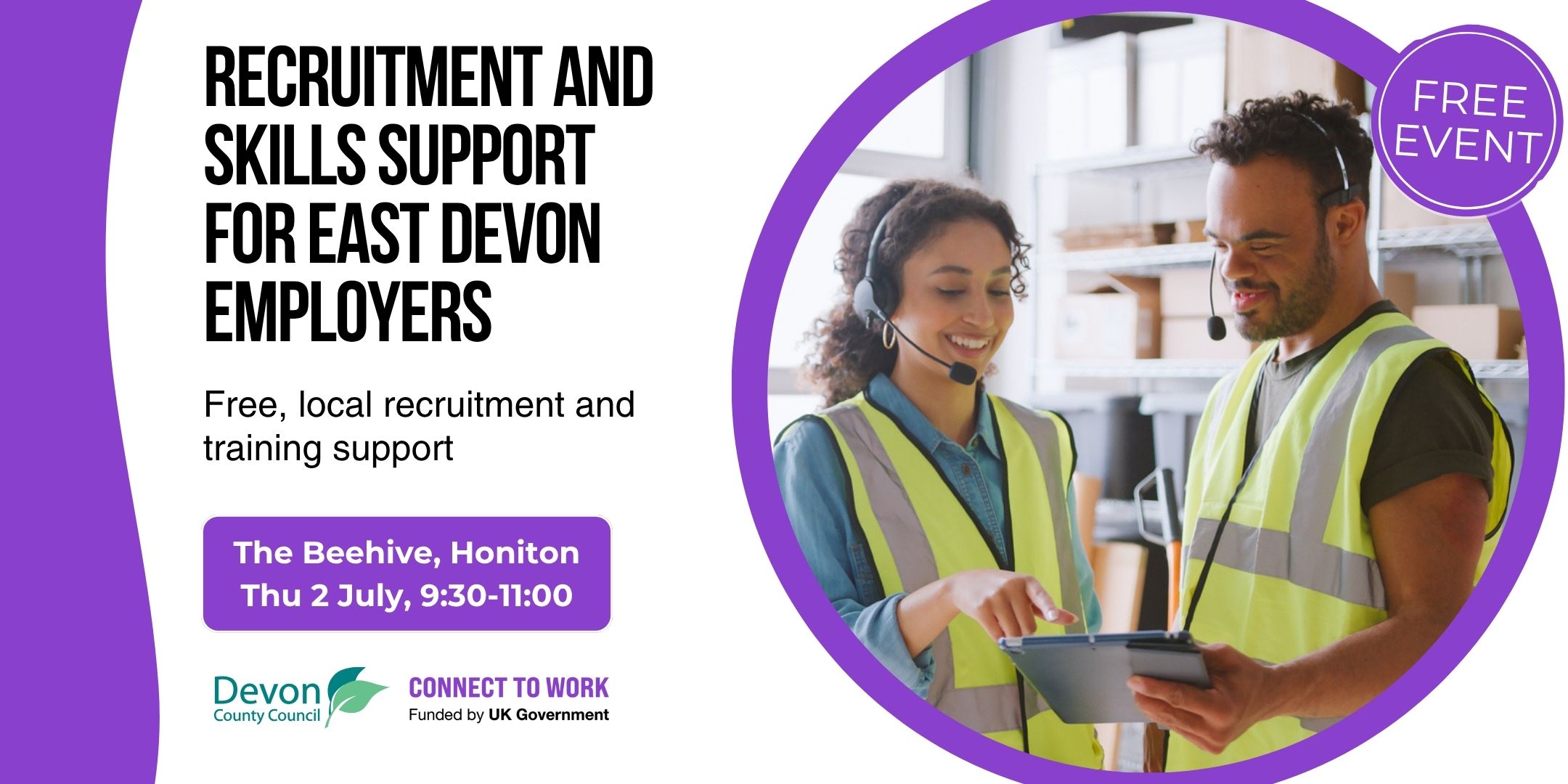 Recruitment and Skills Support for East Devon Employers