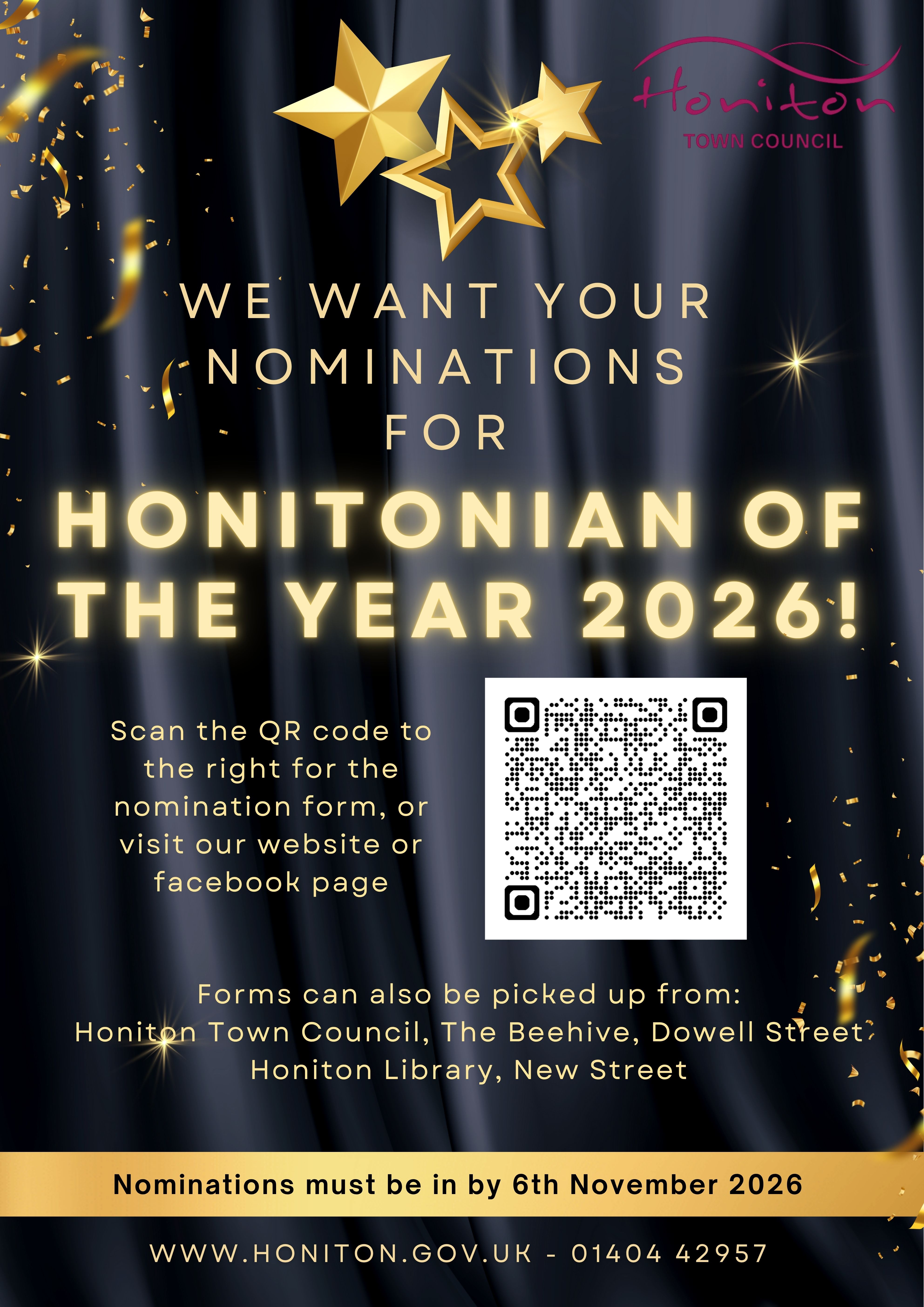 Honitonion of the Year, call for nominations!